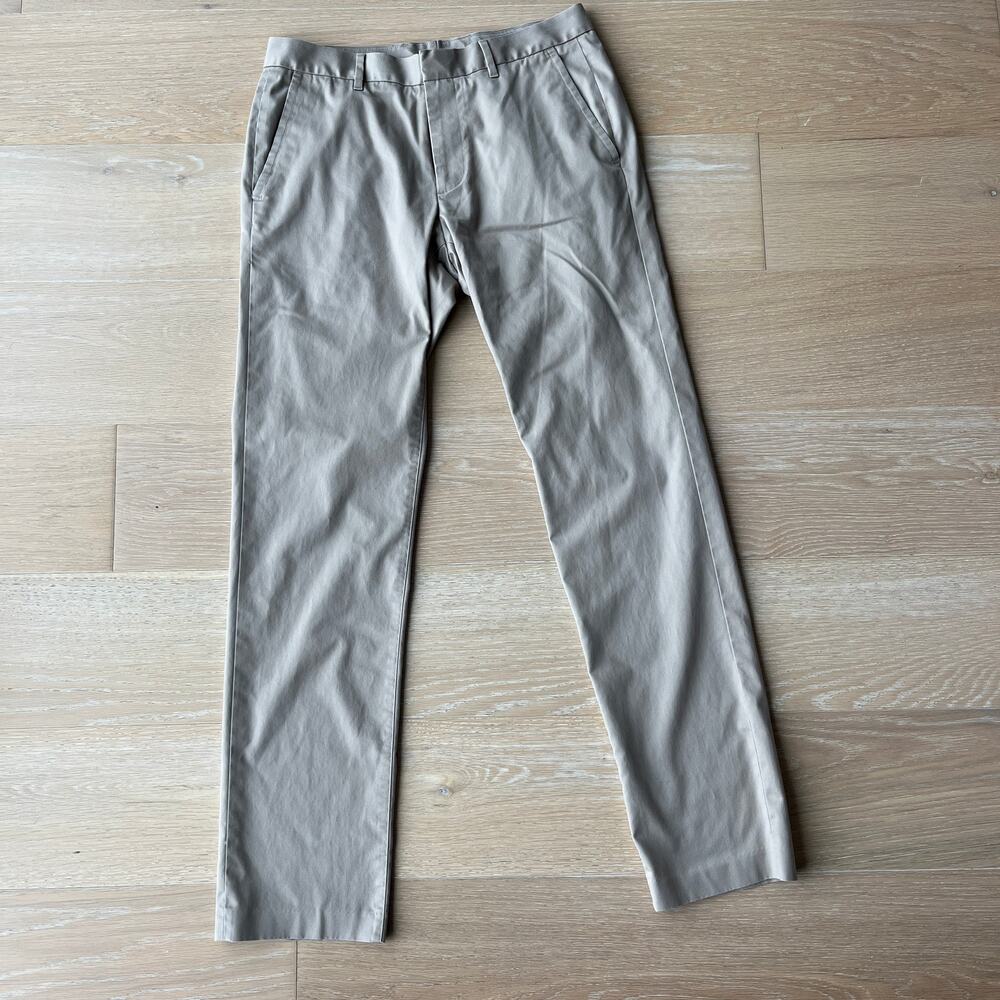 Bonobos Weekday Warrior Slim Dress Pants Wednesday Khaki Tan 32x34